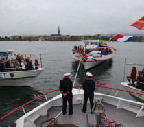 Schiffe bilden erstmals Stern im Untersee